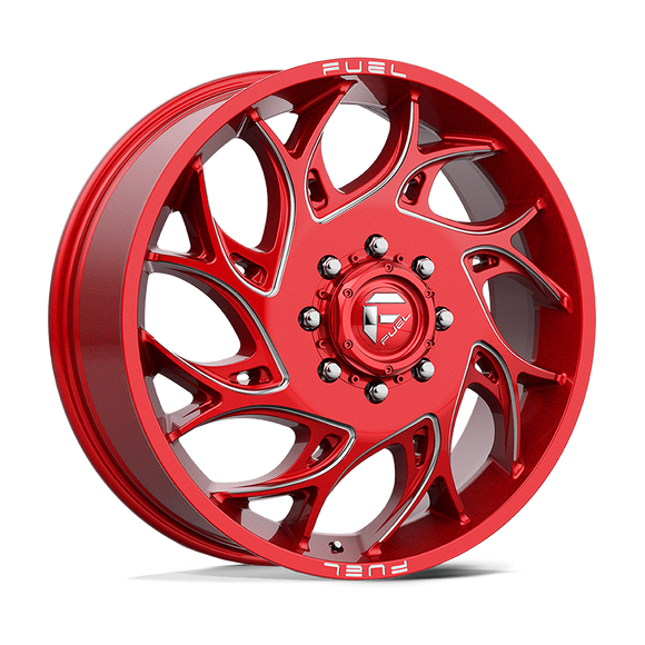 22x8.25 Fuel Off-Road D742 Runner Candy Red and Milled 8x210 ET105 CB154.3 Wheel