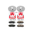 PowerStop Z23 Daily Driver Carbon-Fiber Ceramic Pads Drilled & Slotted Rotor & C