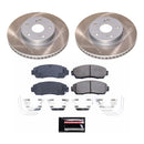 PowerStop Semi-Coated Rotor and Low-Dust Ceramic Brake Pad Kit