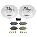 PowerStop Genuine Geomet Coated Rotor and Low-Dust Ceramic Brake Pad Kit