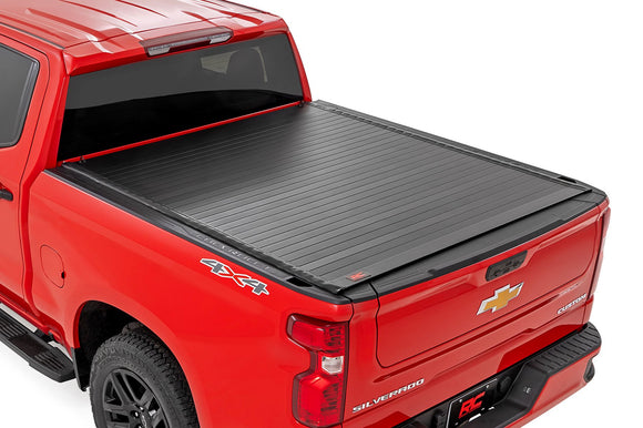 Rough Country Hard Roll Up Bed Cover 5'10" Bed For Chevy GMC Sierra 1500 19-25