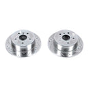 PowerStop Evolution Drilled Slotted Rotors Pair Rear For Toyota Camry
