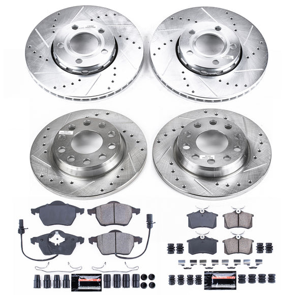 PowerStop Z23 Daily Driver Carbon-Fiber Ceramic Brake Pad and Drilled & Slotted