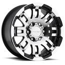 18x9 Vision 375 Warrior Black Machined Face 6x139.7 6x5.5 ET18 Wheel Rim-1