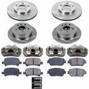 PowerStop OE Stock Replacement Low-Dust Ceramic Brake Pad, Rotor and Caliper Kit