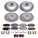 PowerStop Semi-Coated Rotor and Low-Dust Ceramic Brake Pad Kit