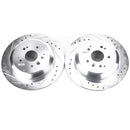 PowerStop Evolution Drilled Slotted Rotors Pair Rear For Acura MDX