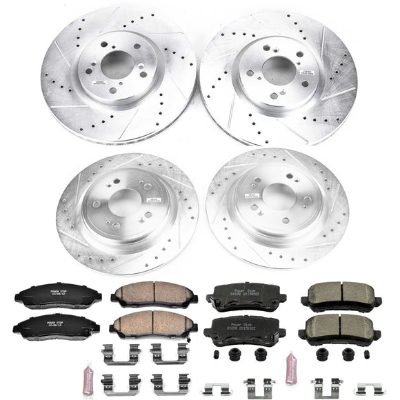 PowerStop Z23 Daily Driver Carbon-Fiber Ceramic Brake Pad and Drilled & Slotted