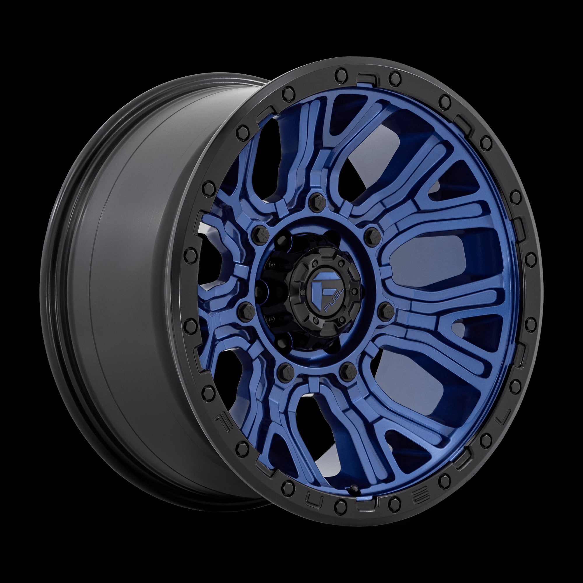 20X10 Fuel 1PC D827 Traction Blue 6X135 ET-18 Wheel Rim