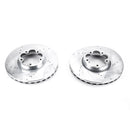 PowerStop Evolution Drilled Slotted Rotors Pair Front For Ford Transit-350 HD