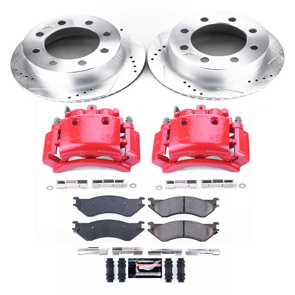 PowerStop Z23 Daily Driver Carbon-Fiber Ceramic Pads Drilled & Slotted Rotor & C