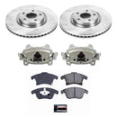 PowerStop OE Stock Replacement Low-Dust Ceramic Brake Pad, Rotor and Caliper Kit