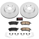 PowerStop Genuine Geomet Coated Rotor and Low-Dust Ceramic Brake Pad Kit