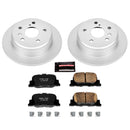 PowerStop Genuine Geomet Coated Rotor and Low-Dust Ceramic Brake Pad Kit