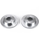 PowerStop Evolution Drilled Slotted Rotors Pair Front For Hummer H3