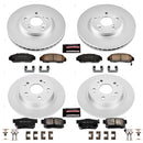 PowerStop Genuine Geomet Coated Rotor and Low-Dust Ceramic Brake Pad Kit