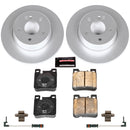 PowerStop Genuine Geomet Coated Rotor and Carbon-Fiber Ceramic Brake Pad Kit