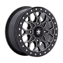 15X6 Msa Offroad Wheels M48 Portal Beadlock Black 4X110 ET38 Wheel Rim