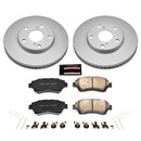 PowerStop Genuine Geomet Coated Rotor and Low-Dust Ceramic Brake Pad Kit
