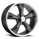 18x8.5 Vision 142 Legend 5 Gunmetal Machined 5x120.65 5x4.75 ET-6 Wheel