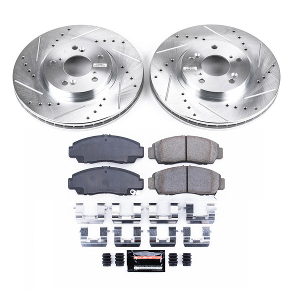 PowerStop Z23 Daily Driver Carbon-Fiber Ceramic Brake Pad and Drilled & Slotted