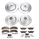 PowerStop Z36 Carbon-Fiber Ceramic Brake Pad with Drilled and Slotted Rotor Kit