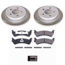 PowerStop Semi-Coated Rotor and Low-Dust Ceramic Brake Pad Kit