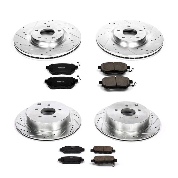 PowerStop Z23 Daily Driver Carbon-Fiber Ceramic Brake Pad and Drilled & Slotted