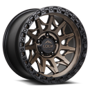 20x10 Lock Off-Road Lunatic Matte Bronze Black Ring 8x170 ET-18 Wheel Rim-3