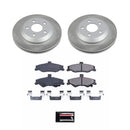 PowerStop Semi-Coated Rotor and Low-Dust Ceramic Brake Pad Kit