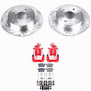 PowerStop Z23 Daily Driver Carbon-Fiber Ceramic Pads Drilled & Slotted Rotor & C