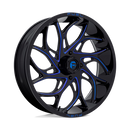 24X7 Fuel UTV D778 Runner UTV G-BLK-MILL-BLU 4X137 ET13 wheel/rim