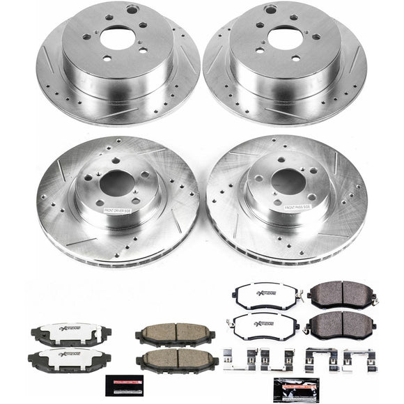 PowerStop Z26 Street Performance Ceramic Brake Pad and Drilled & Slotted Rotor K