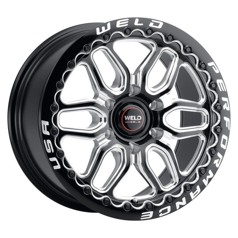 20x10 WELD Performance Laguna 6 Beadlock Black Milled 6x139.7 ET38 Wheel Rim