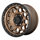 17X8 KMC KM545 TREK Matte Bronze With Black Lip 5X114.3 ET35 wheel/rim