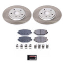 PowerStop Semi-Coated Rotor and Low-Dust Ceramic Brake Pad Kit