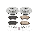 PowerStop OE Stock Replacement Low-Dust Ceramic Brake Pad and Rotor Kit