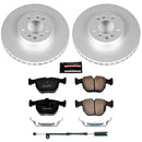 PowerStop Genuine Geomet Coated Rotor and Carbon-Fiber Ceramic Brake Pad Kit