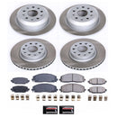 PowerStop Semi-Coated Rotor and Low-Dust Ceramic Brake Pad Kit