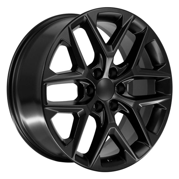 22" Replica CV62 fits Chevrolet Silverado 22 in. x 9 in. Gloss Black