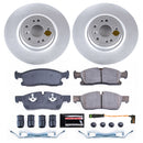 PowerStop Genuine Geomet Coated Rotor and Carbon-Fiber Ceramic Brake Pad Kit