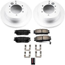 PowerStop Genuine Geomet Coated Rotor and Low-Dust Ceramic Brake Pad Kit