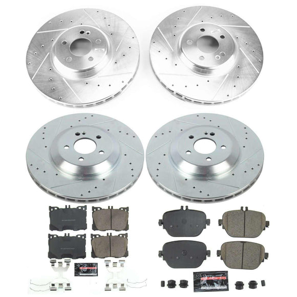PowerStop Z23 Daily Driver Carbon-Fiber Ceramic Brake Pad and Drilled & Slotted
