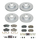 PowerStop Genuine Geomet Coated Rotor and Carbon-Fiber Ceramic Brake Pad Kit