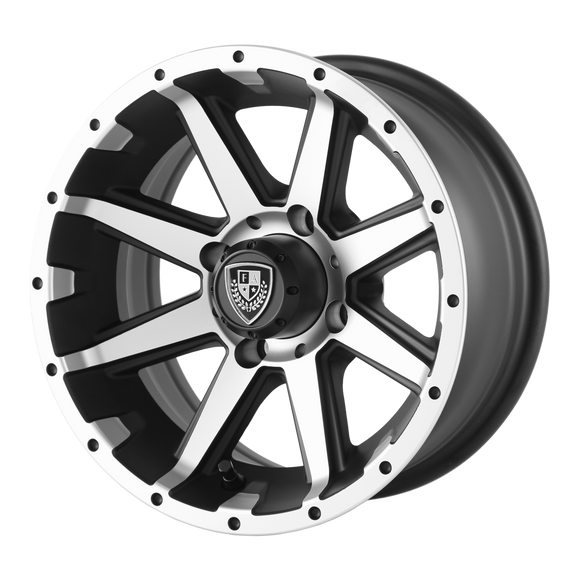 12X6 Fairway Alloys Rebel Machined Matte Black Wheel/Rim 4x101.6 ET-23