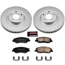 PowerStop Genuine Geomet Coated Rotor and Low-Dust Ceramic Brake Pad Kit