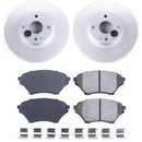 PowerStop Genuine Geomet Coated Rotor and Low-Dust Ceramic Brake Pad Kit