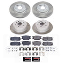 PowerStop Semi-Coated Rotor and Low-Dust Ceramic Brake Pad Kit