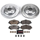 PowerStop Z36 Carbon-Fiber Ceramic Brake Pad with Drilled and Slotted Rotor Kit
