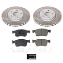PowerStop Semi-Coated Rotor and Low-Dust Ceramic Brake Pad Kit